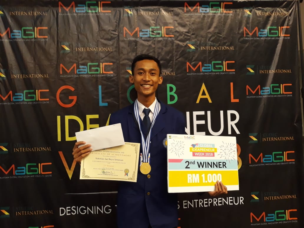 Antonius Ian B.S Mahasiswa BK FIP UNY Raih Juara 2 di Final Global Ideapreneur Week (Giw) 2018 Kuala Lumpur Malaysia